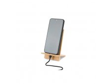 Suporte para celular em bambu, desmontvel em duas partes