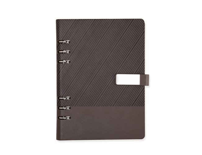 Caderno Fich�rio Couro Sint�tico
