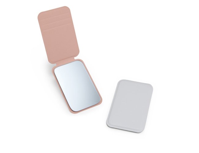 Espelho de Bolso em Couro Sint�tico